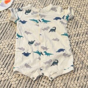 Dinosaur Print Baby One Piece
